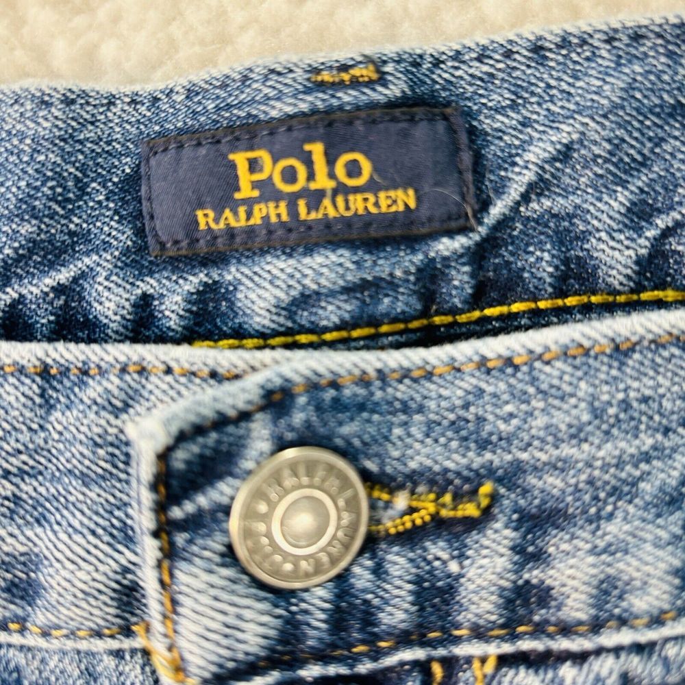 Ralph Lauren Polo Jeans Men Relaxed Sullivan Straight Leg‎ Blue Denim 38 X 30.